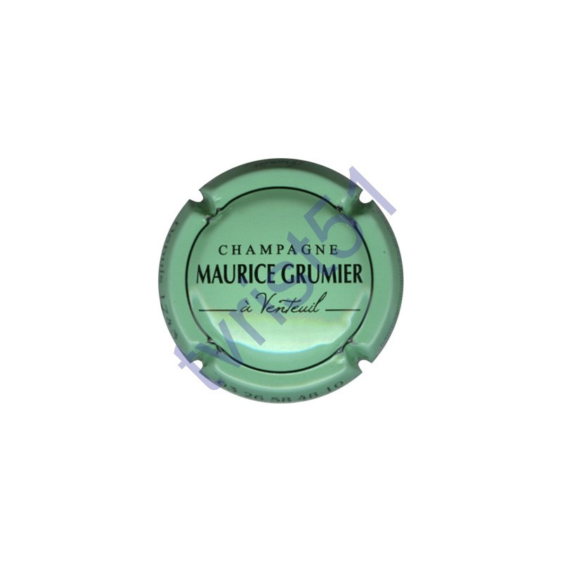 GRUMIER Maurice n°22 vert pâle et noir