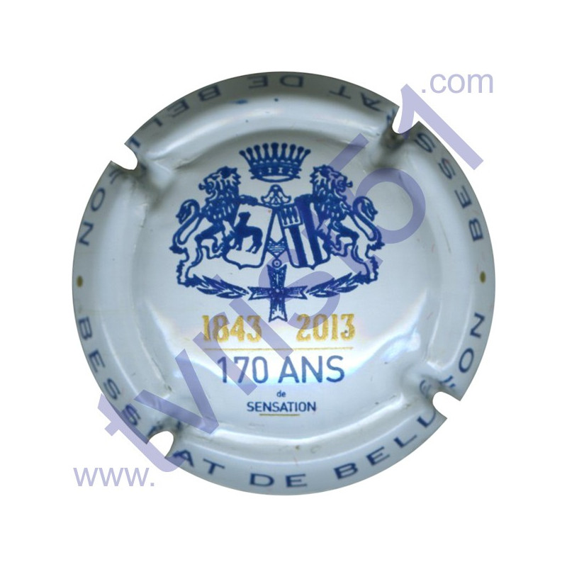 BESSERAT DE BELLEFON n°36 170 ans blanc et bleu 32 mm