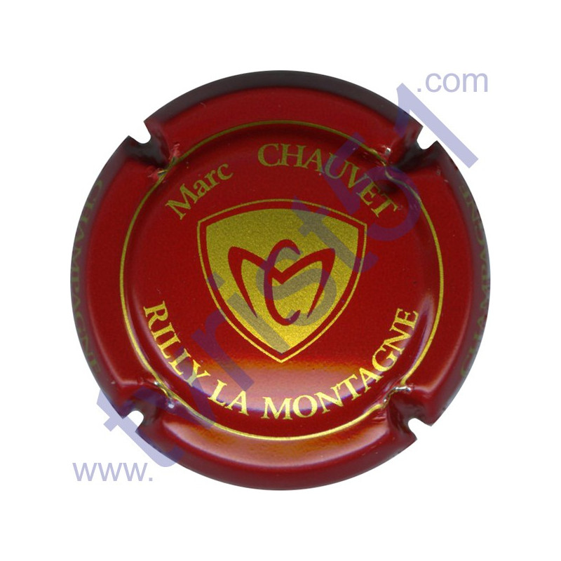 CHAUVET Marc n°03 rouge foncé et or