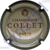 COLLET : Brut, marron clair contour marron