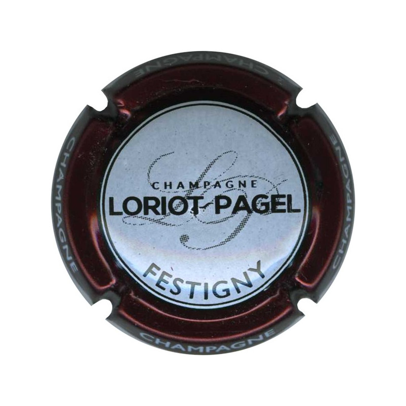 LORIOT-PAGEL : contour bordeaux métallisé