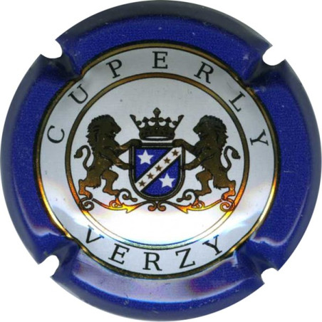 CUPERLY n°03a contour bleu verso or