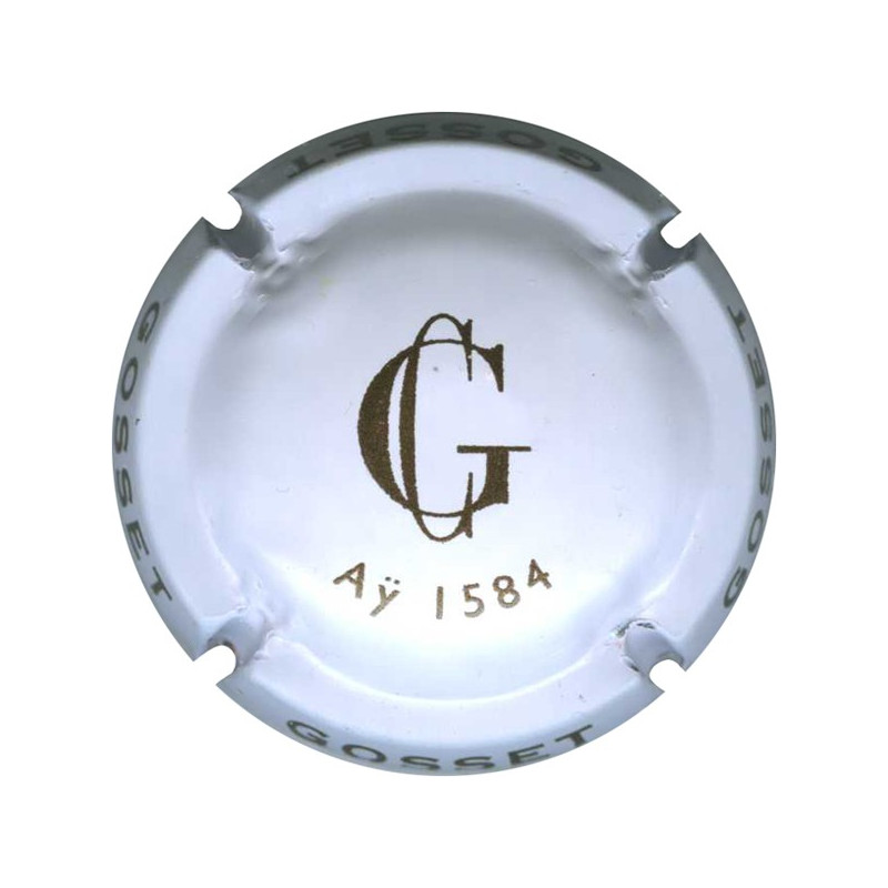 GOSSET n°50 blanc et marron foncé