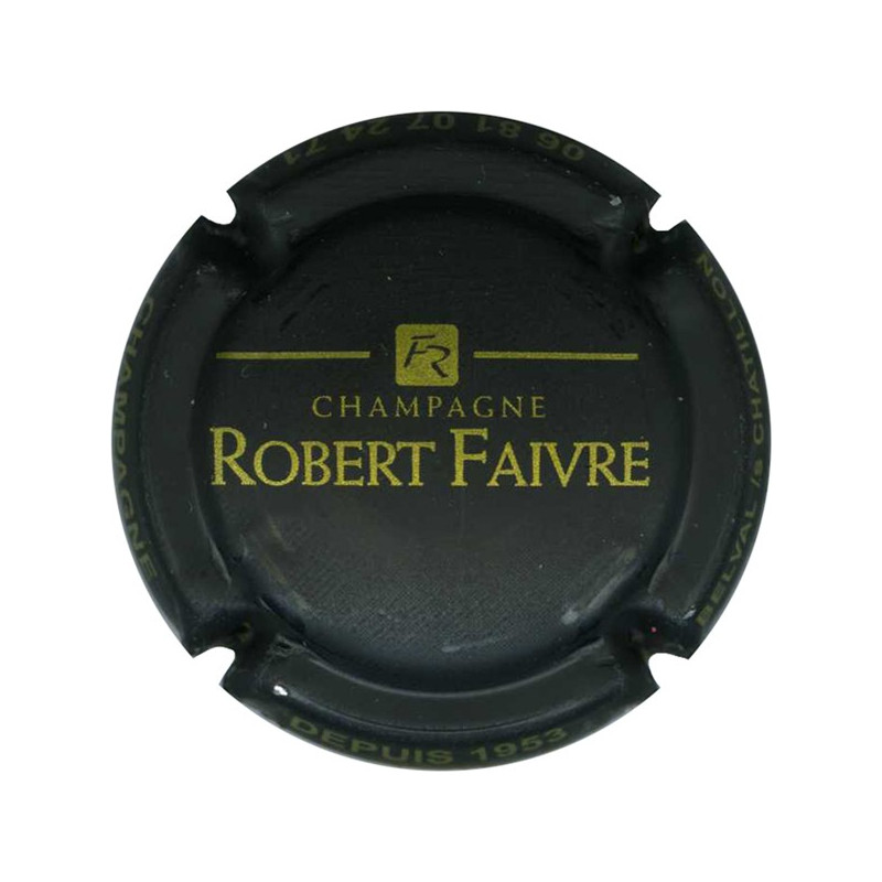 FAIVRE Robert n°03 noir mat et or