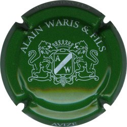 WARIS ALAIN n°03 vert et blanc