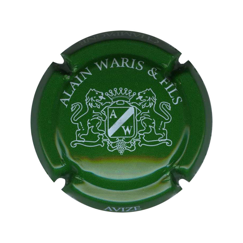 WARIS ALAIN n°03 vert et blanc