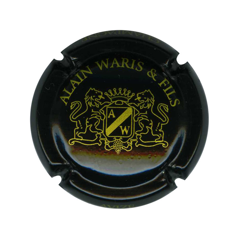 WARIS ALAIN n°05 noir et or