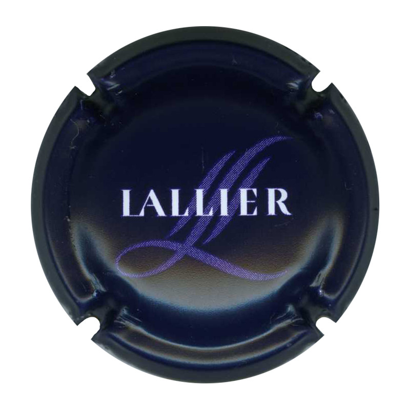 LALLIER n°34c violet foncé et blanc